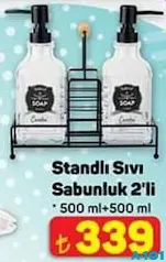 STANDLI SIVI SABUNLUK 2'Lİ 500 ML + 500 ML STANDLI SIVI SABUNLUK 2'Lİ 500 ML + 500 ML
